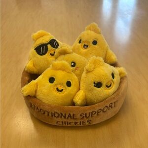 ✅What Do You Meme EMOTIONAL SUPPORT CHICKS Squishy Mini Plushies 6 Pieces Yellow